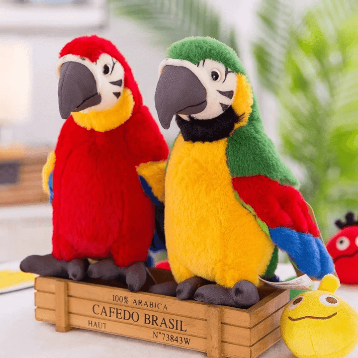 Sprechender Plüschpapagei - Interaktives Spielzeug