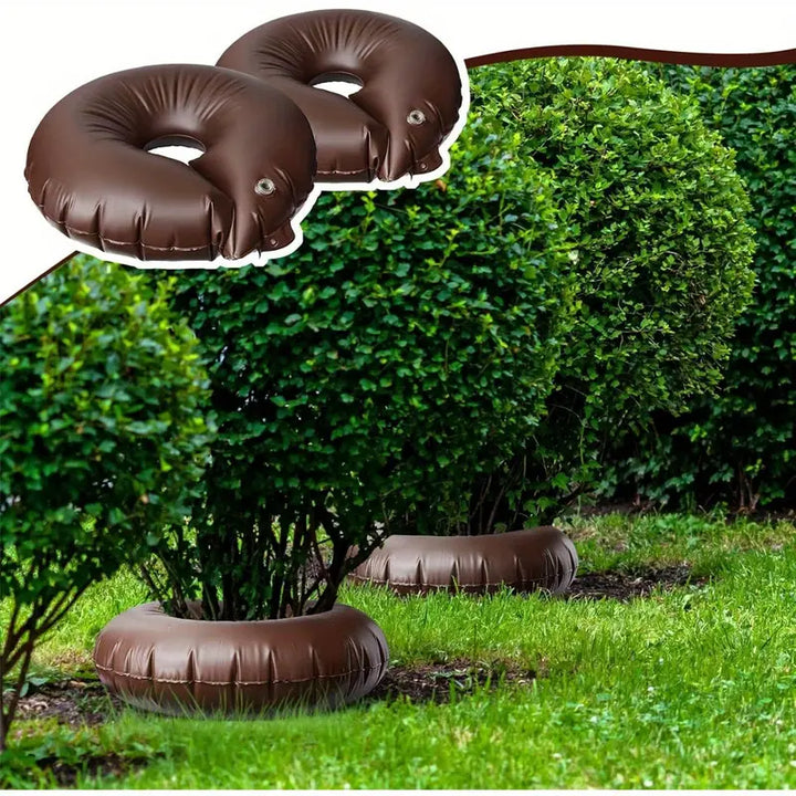 "Baum Bewässerungstasche mit Tropfbewässerung für gleichmäßige Wasserzufuhr an Wurzeln, ideal für Gartenpflege."