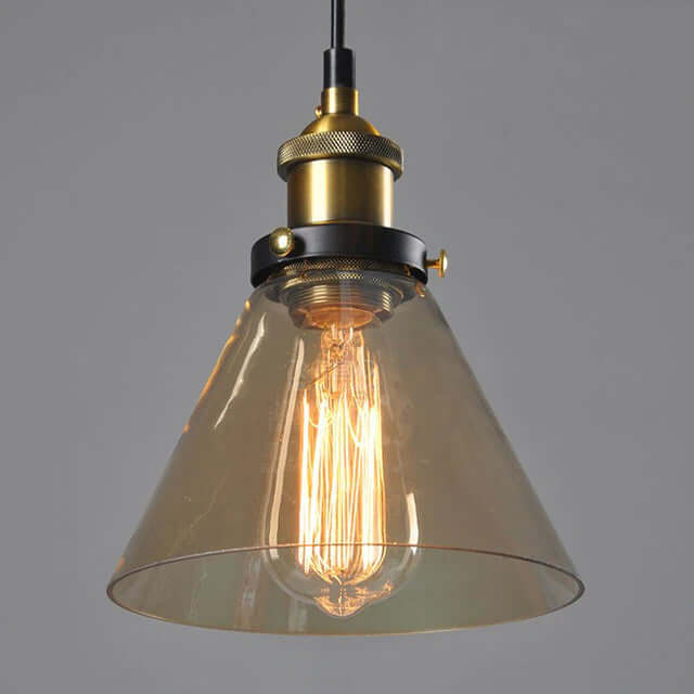 Lampe suspendue en verre cristal de conception cylindrique