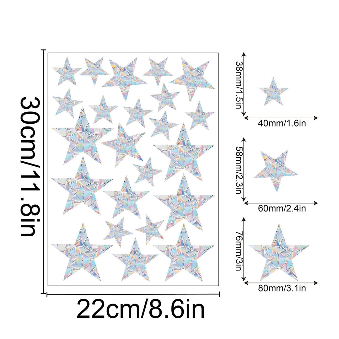 Décoration de fenêtre arc-en-ciel - autocollante, colorée, décorative