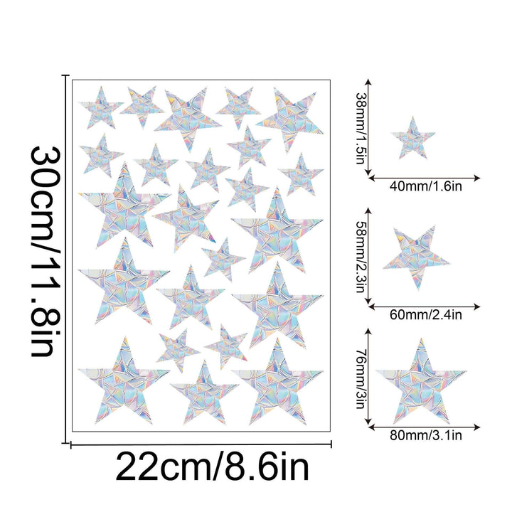 Décoration de fenêtre arc-en-ciel - autocollante, colorée, décorative