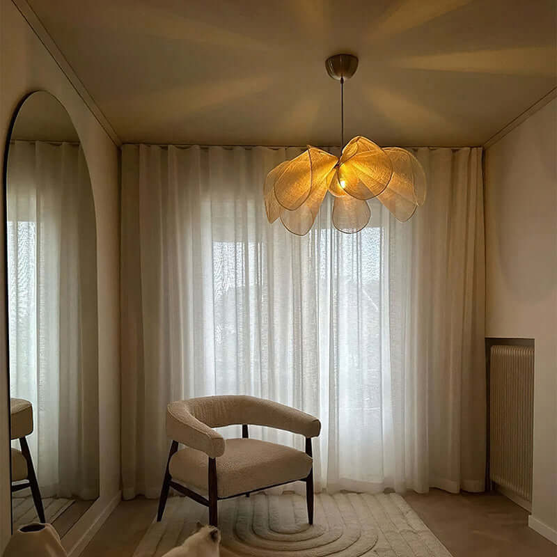 Lustre en tissu Japandi