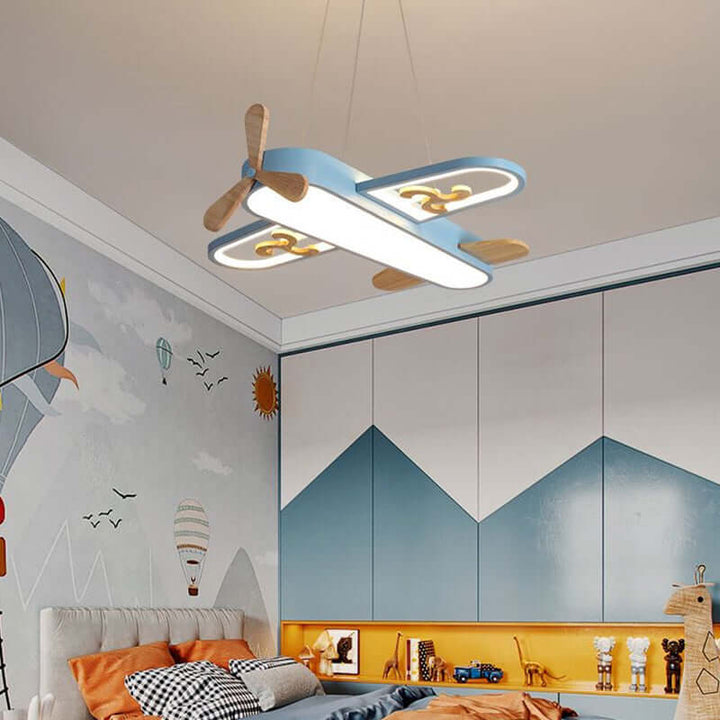 Plafonnier LED avion pour chambre d'enfant