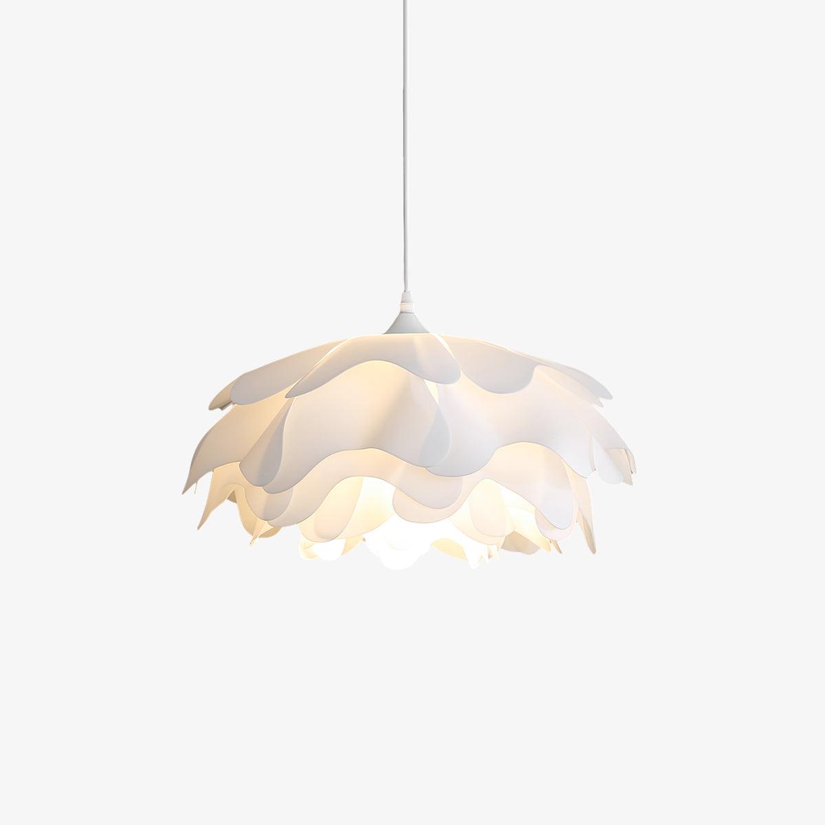 Blumenförmige LED Pendelleuchte Weiß
