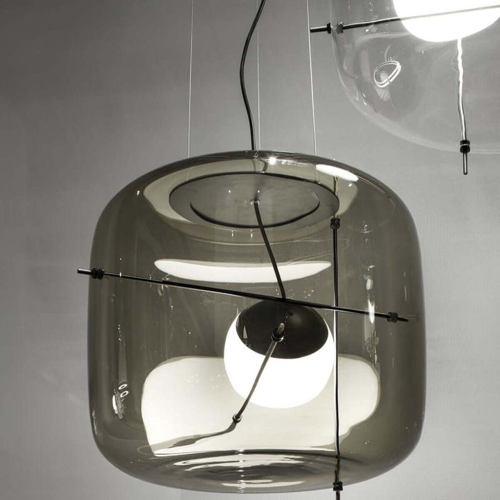 Suspension moderne en verre Ø 30cm