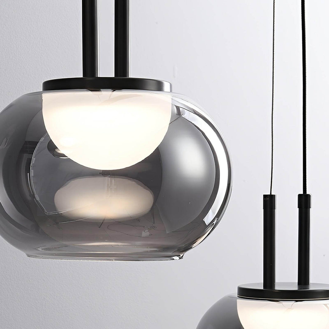 Suspension Halo moderne, 3 lumières