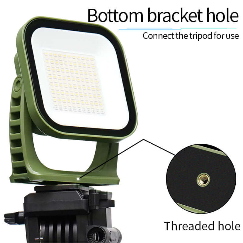 80W LED Solar Campinglampe mit Magnet & Zoom