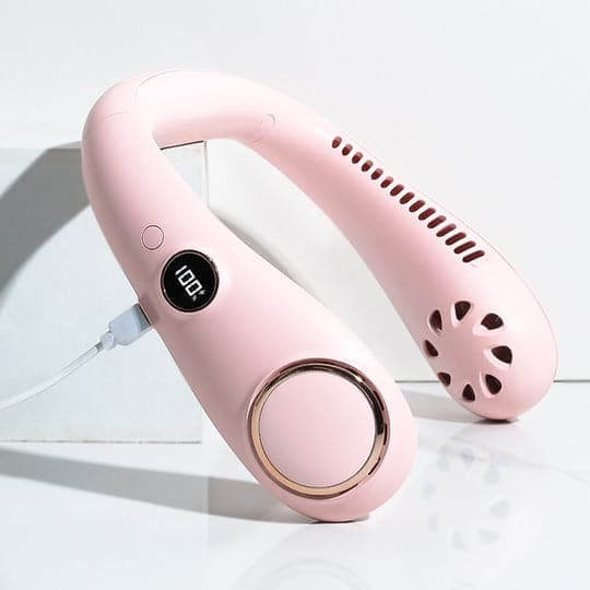 Tragbarer Nackenventilator, Wiederaufladbar, 3 Geschwindigkeiten