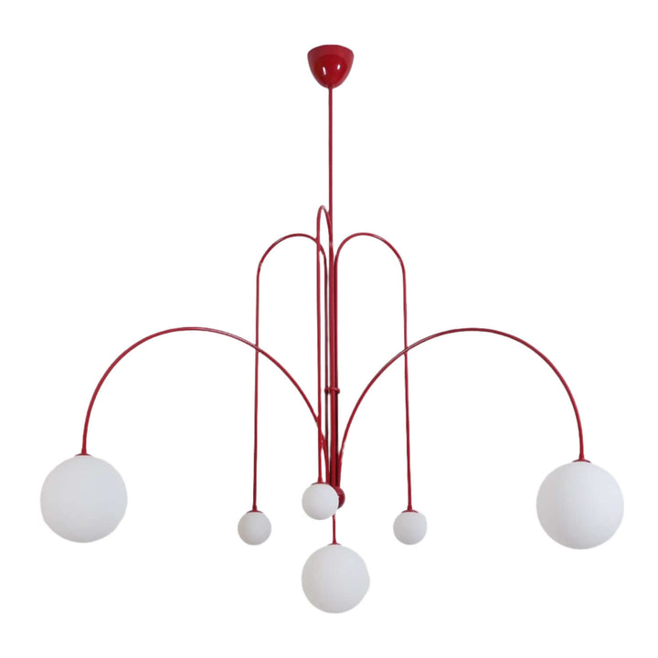 Suspension élégante en verre et métal