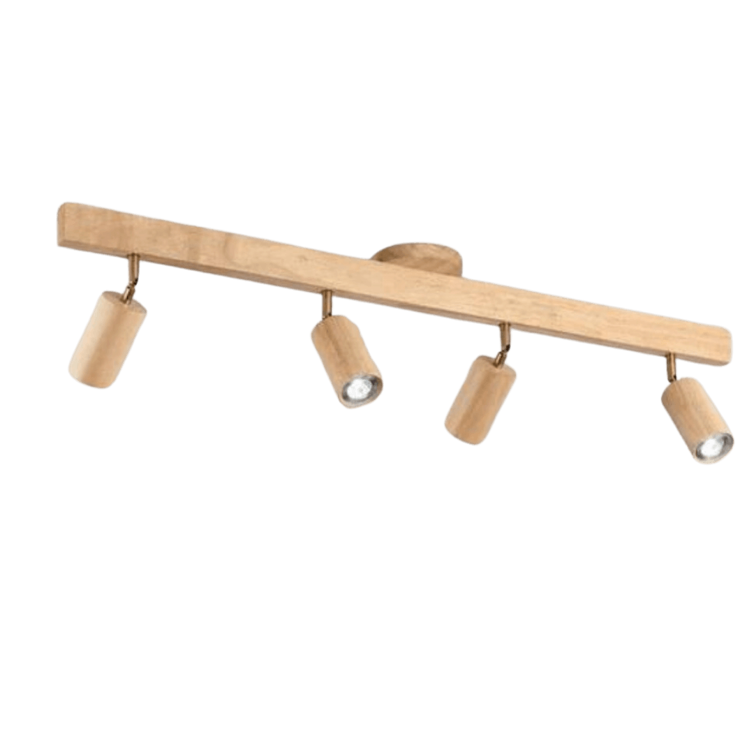 Spot de plafond orientable en bois EcoLux