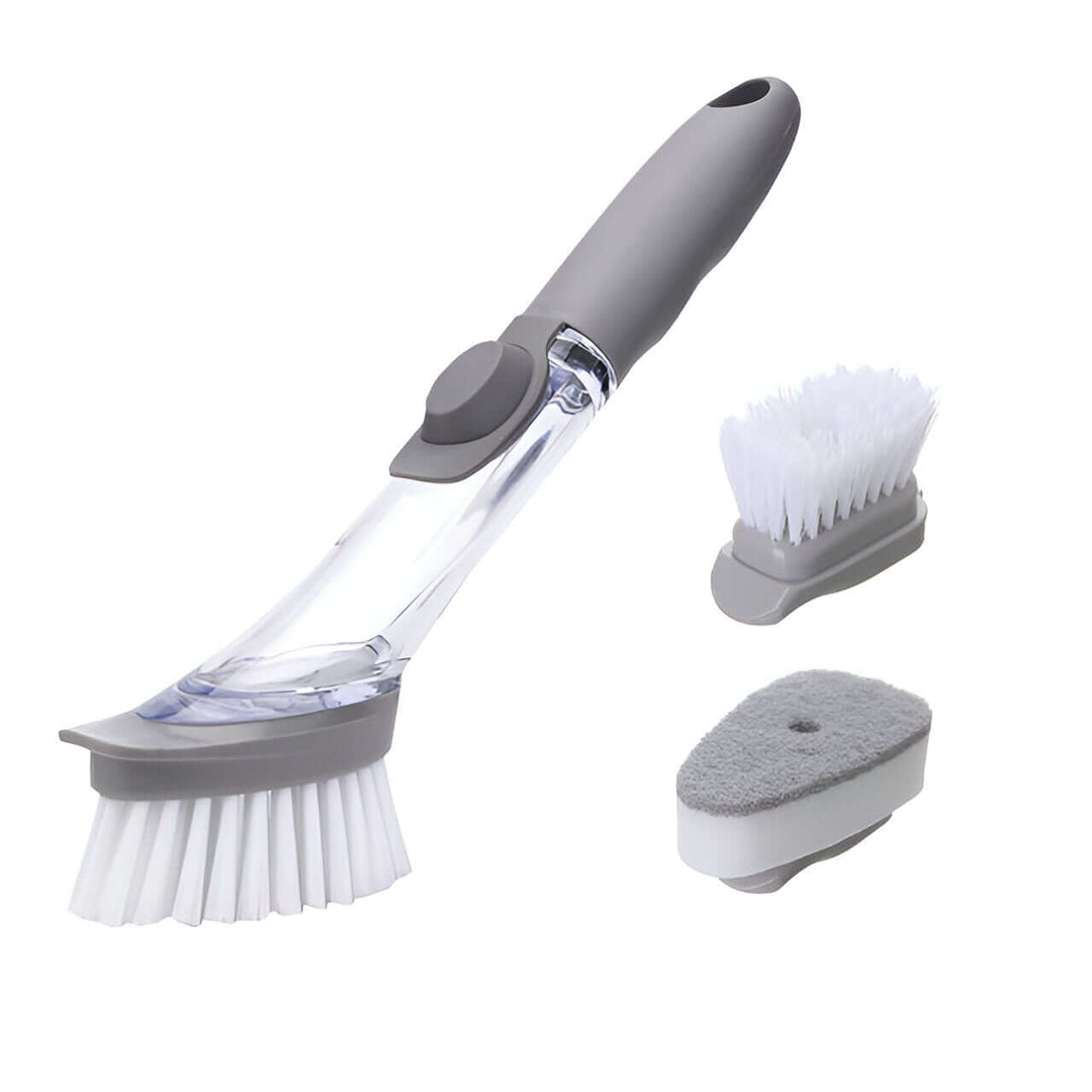 Brosse à vaisselle avec distributeur de savon - aide de cuisine