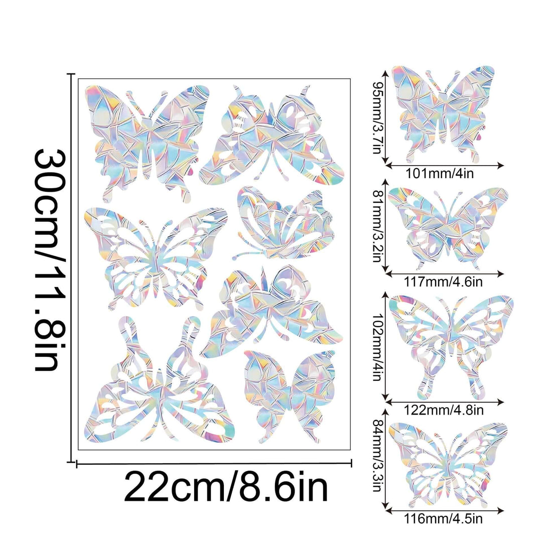Décoration de fenêtre arc-en-ciel - autocollante, colorée, décorative