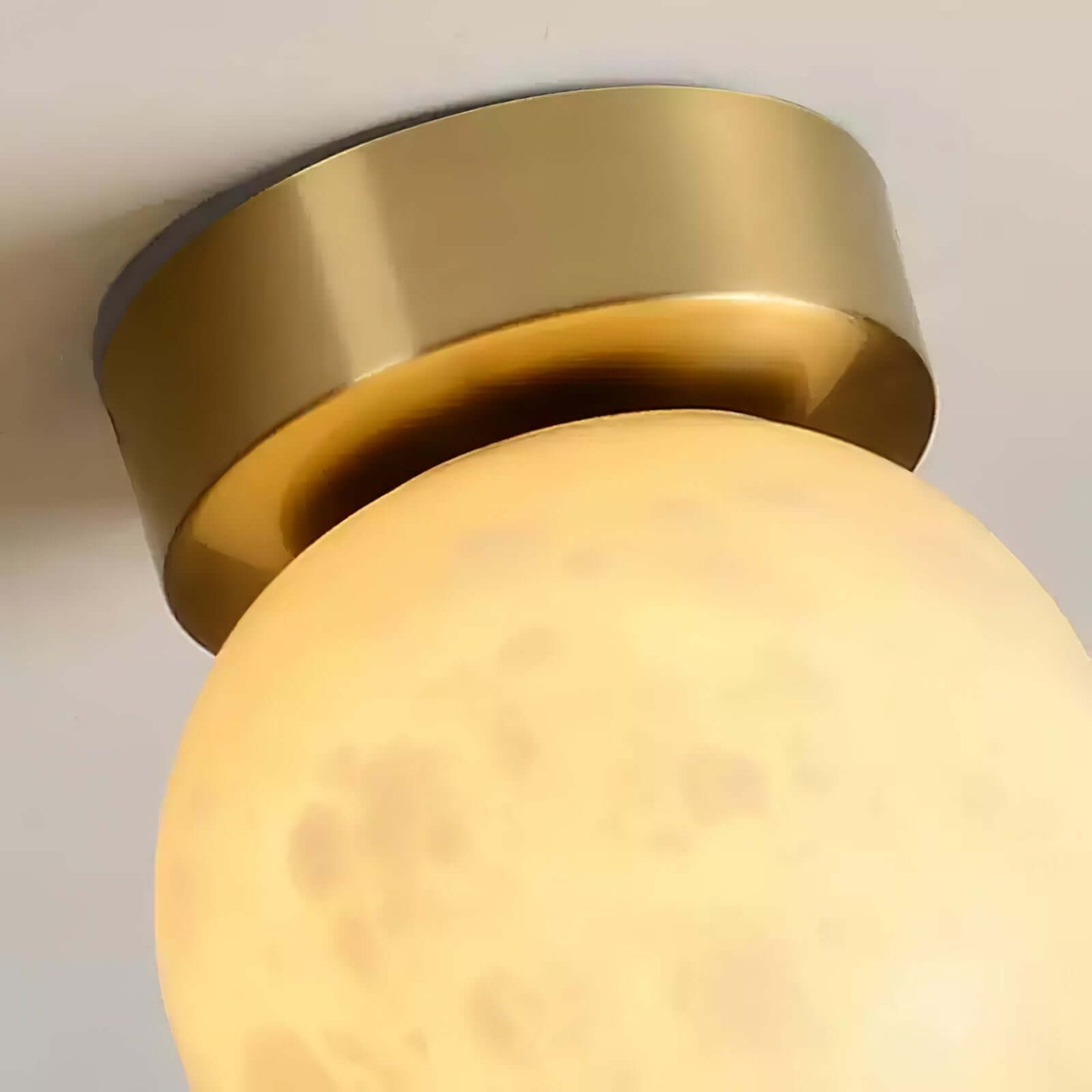 Mond Alabaster Deckenleuchte, Modern LED, 15cm