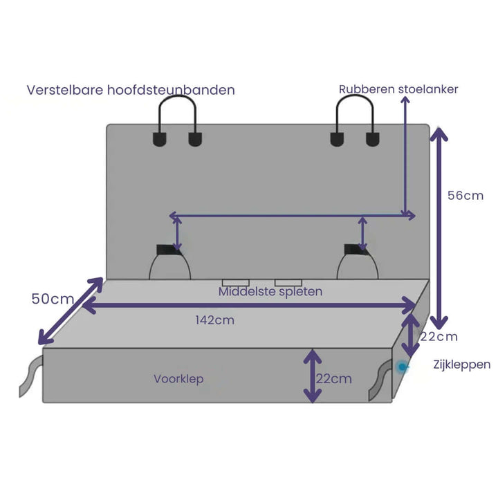 Housse de voiture imperméable pour chiens