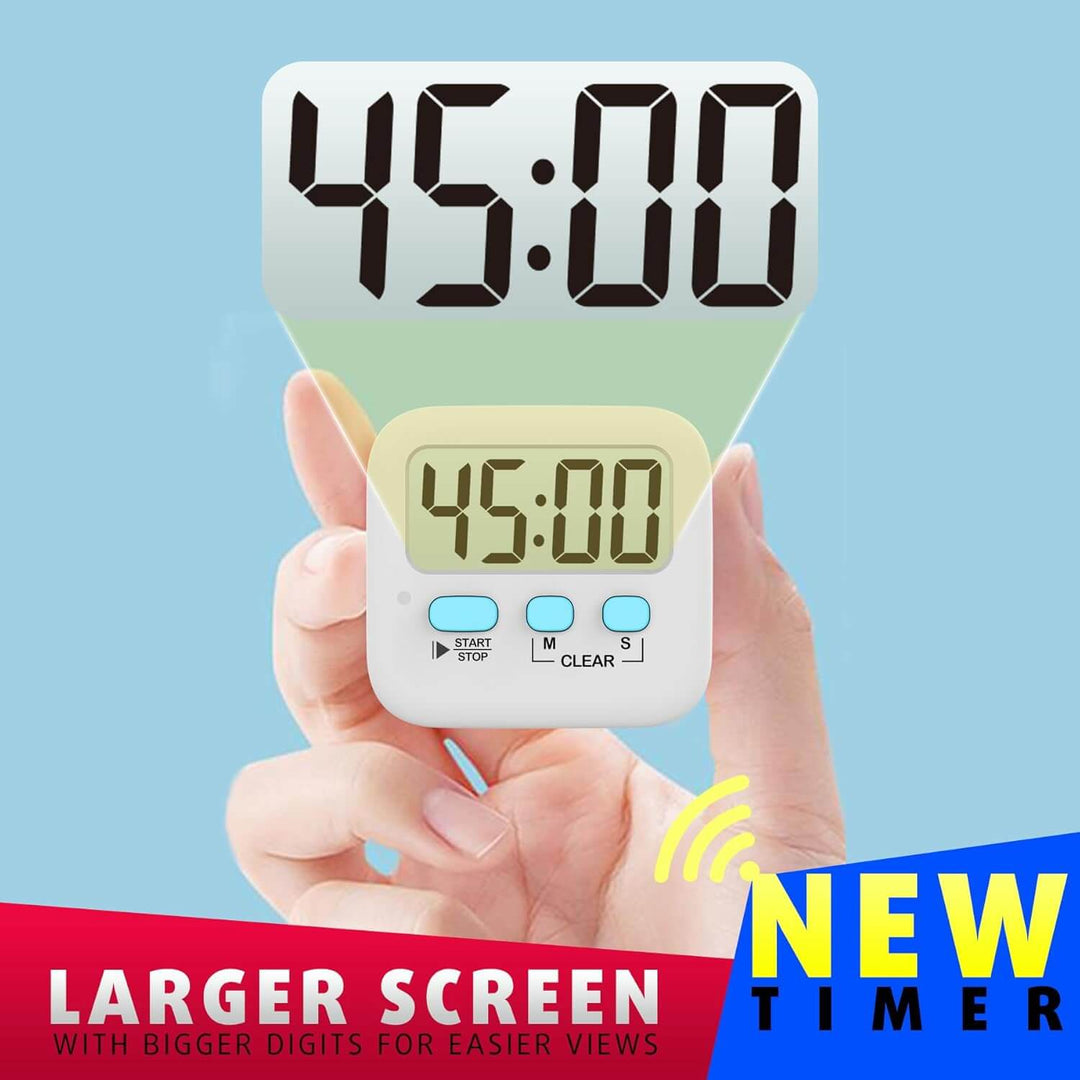 Lot de 2 minuteurs de cuisine numériques avec aimant