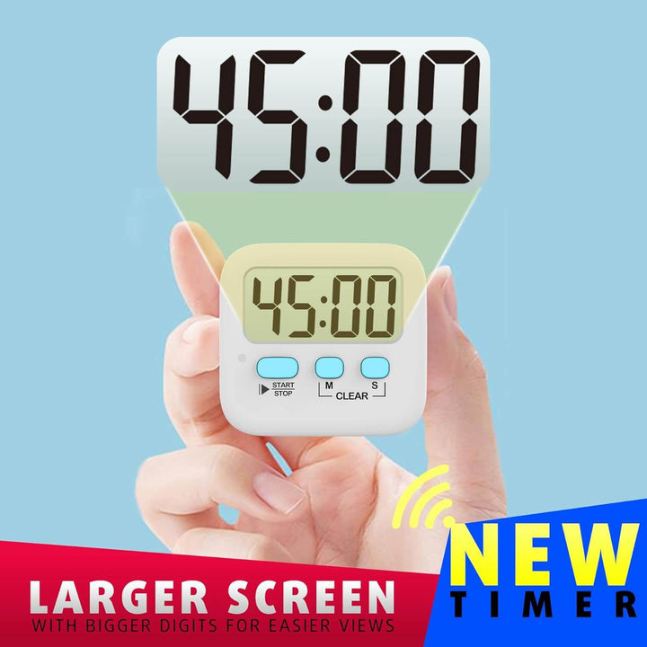 Lot de 2 minuteurs de cuisine numériques avec aimant