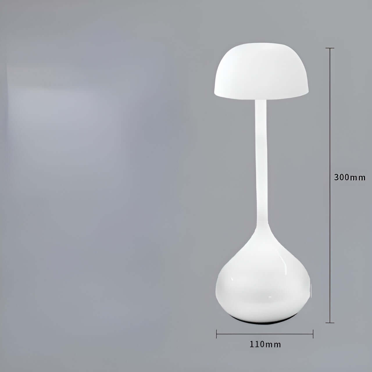 Lampe de table LED sans fil à intensité variable - design champignon