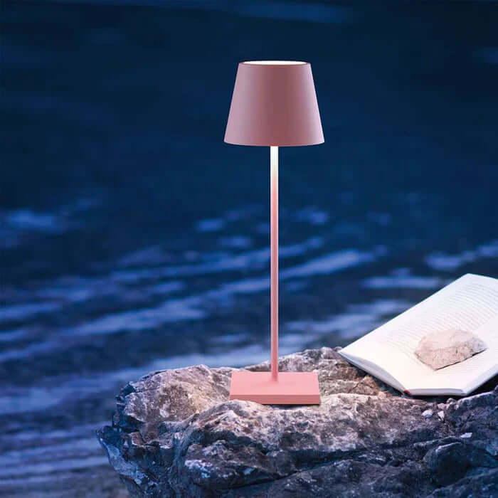Dimmbare LED Tischleuchte, 38cm, Akku & Touch