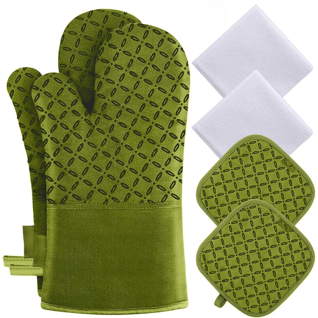 6-teiliges Hitzebeständiges Ofenhandschuh-Set