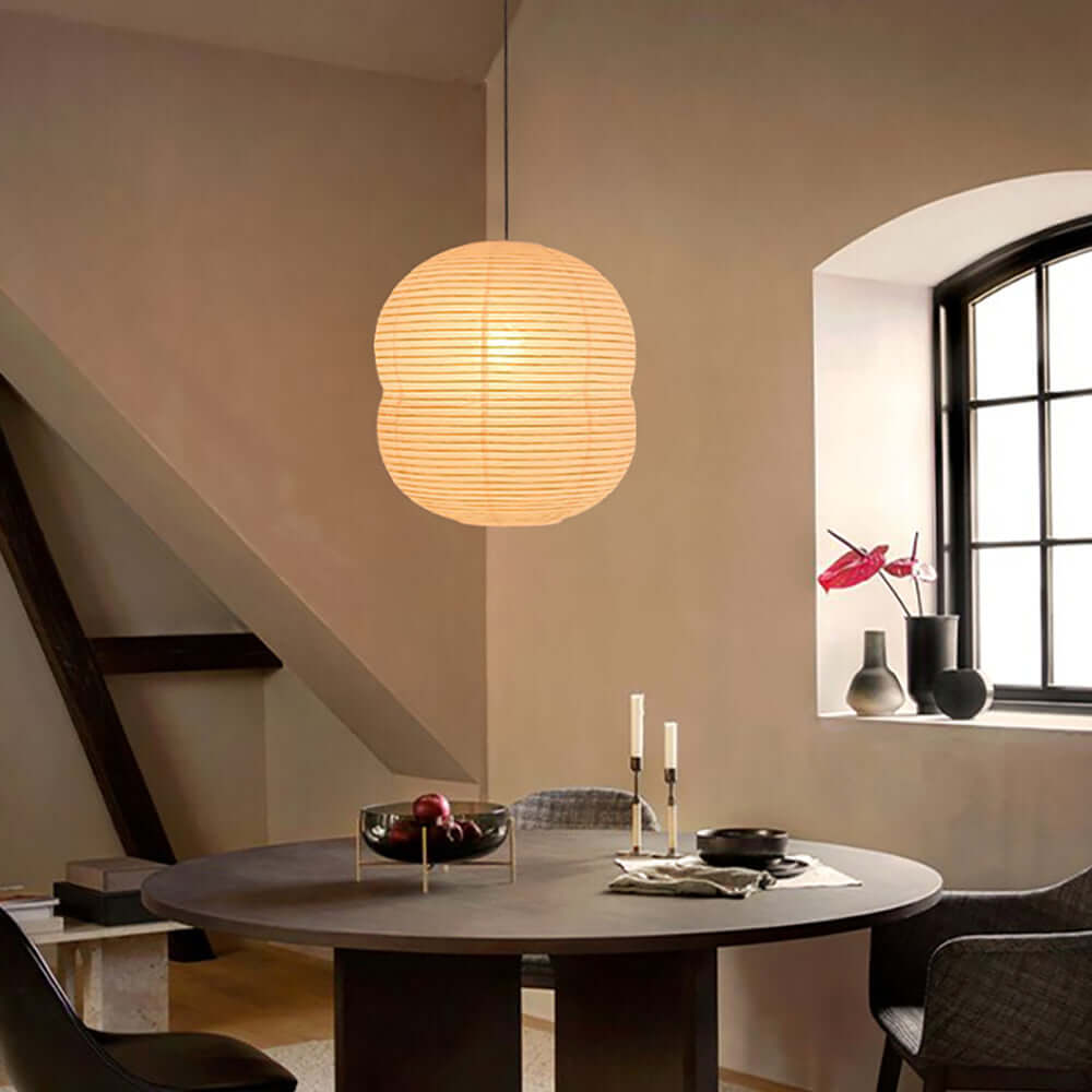 Mini lampe suspendue en papier washi