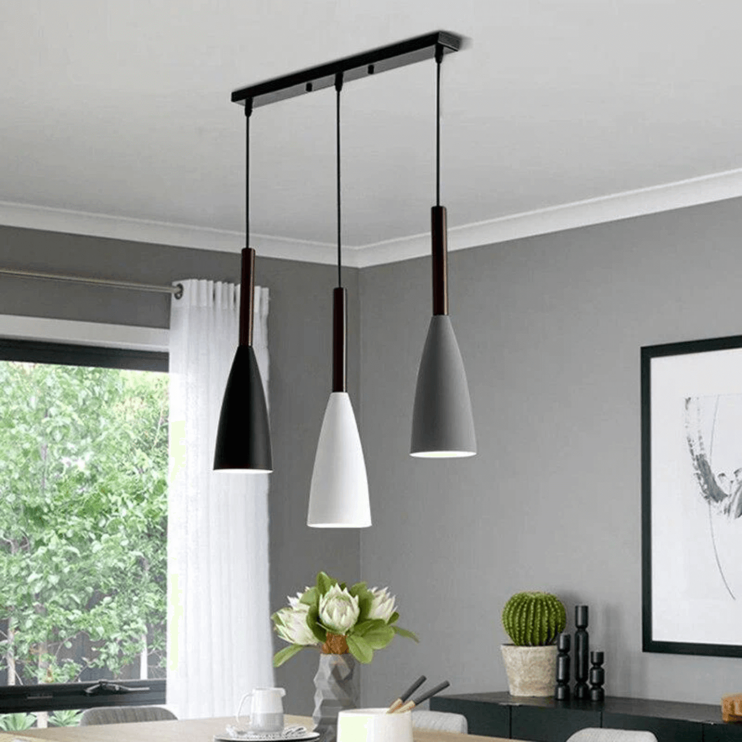 3er Set Moderne Pendelleuchten