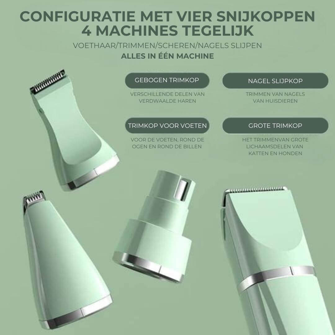 4-in-1 Haustier-Trimmer für Hunde & Katzen