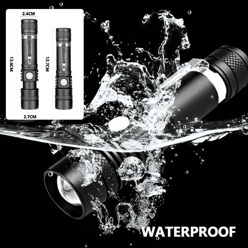 90000LM LED Taktische Taschenlampe Zoombar