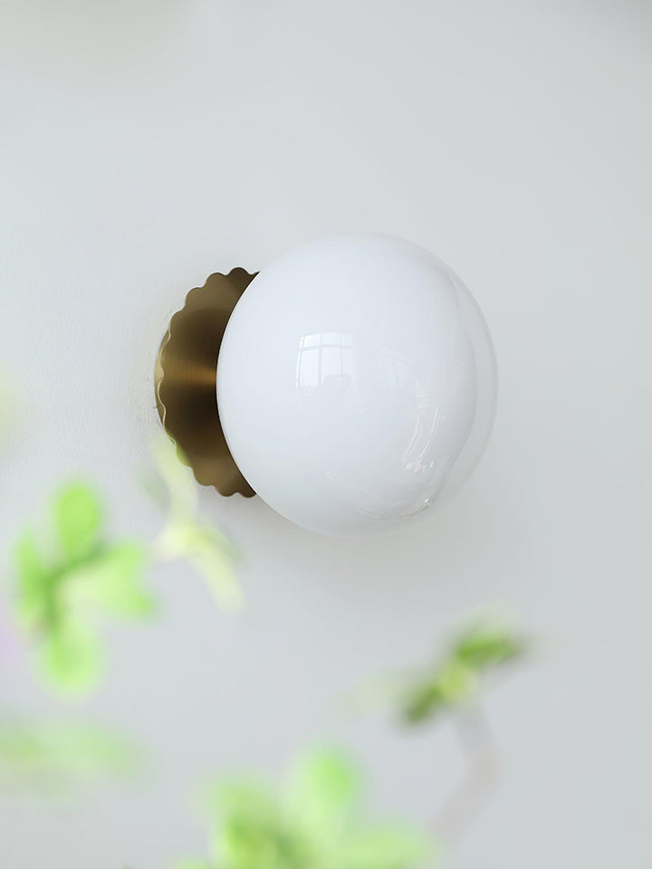 Applique murale moderne en verre rose