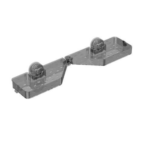 Étagère de salle de bain pliable avec ventouses