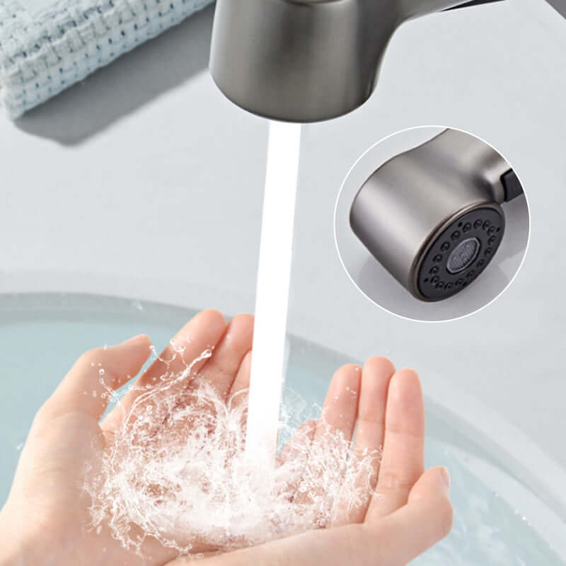 Mitigeur de lavabo avec douchette extractible