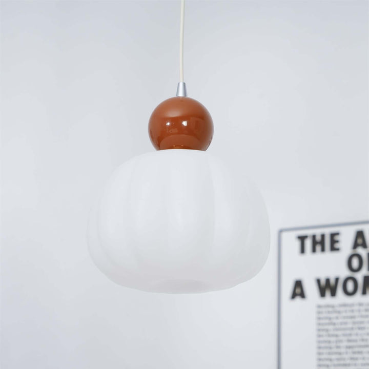 Suspension élégante en forme de citrouille, 14 cm