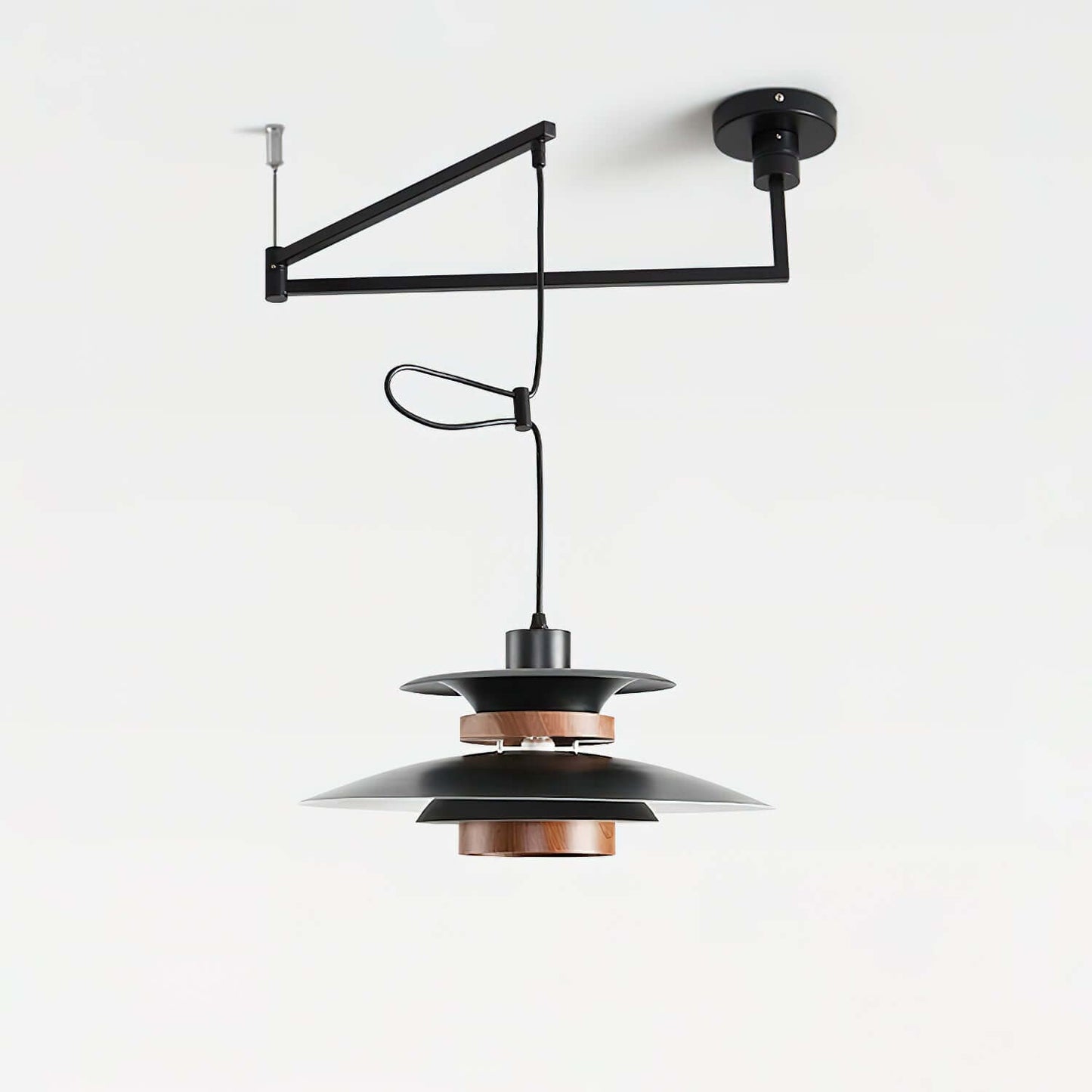 4-Schirm Pendelleuchte - Schwenkarm Design