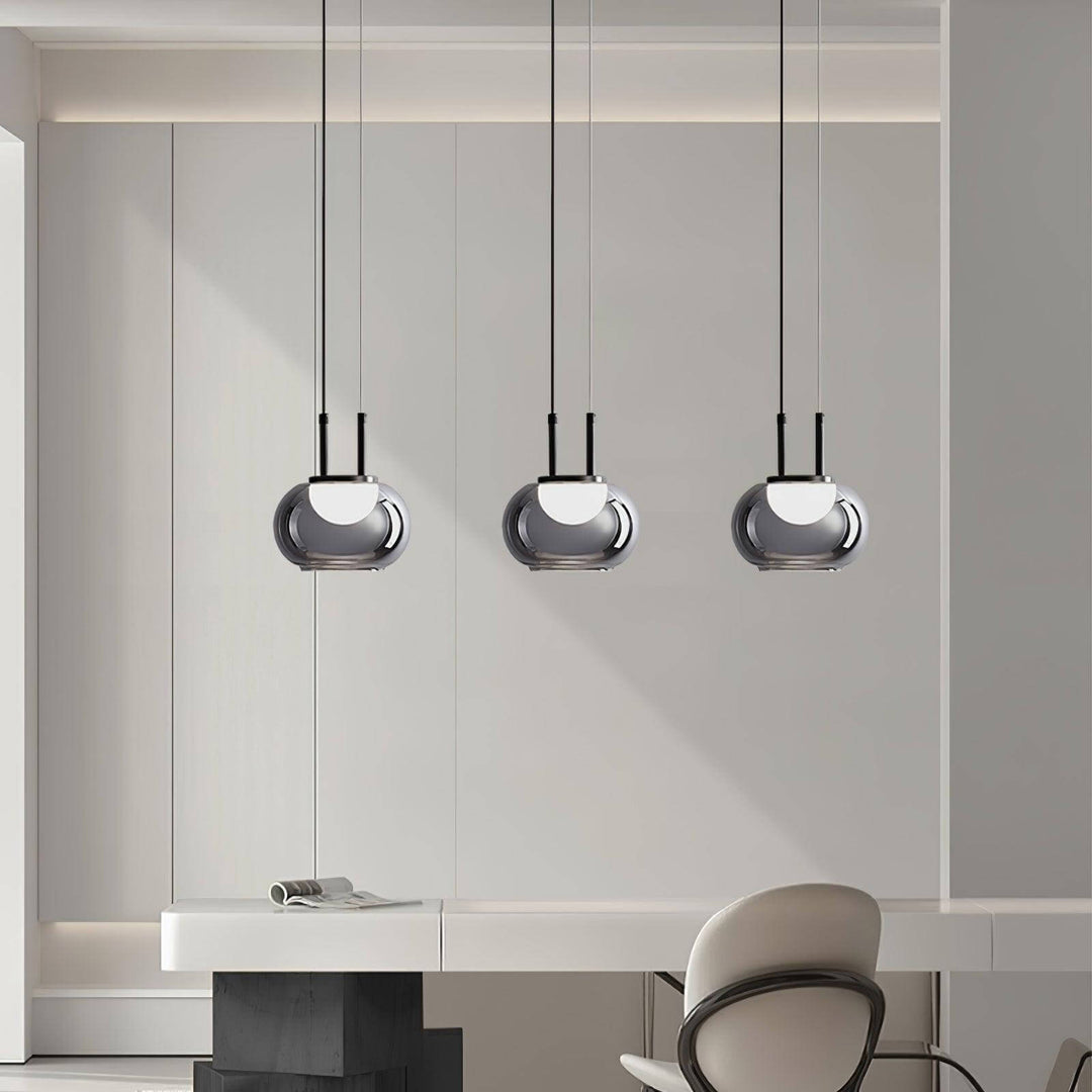 Suspension Halo moderne, 3 lumières
