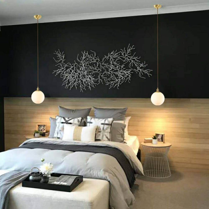 Suspension élégante en forme de goutte