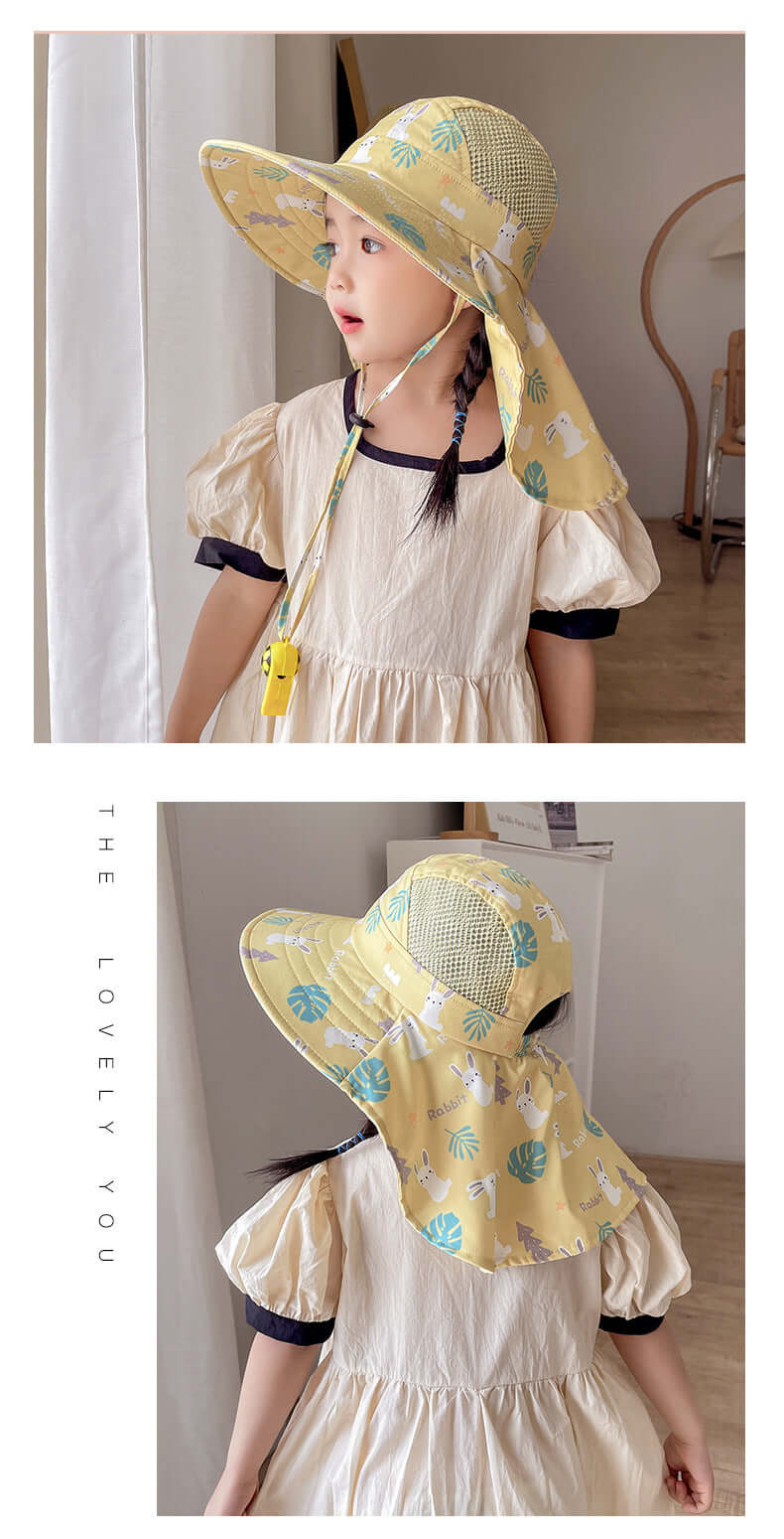 Sonnenhut Kinder UPF 50+ - Breiter Rand, Verstellbar