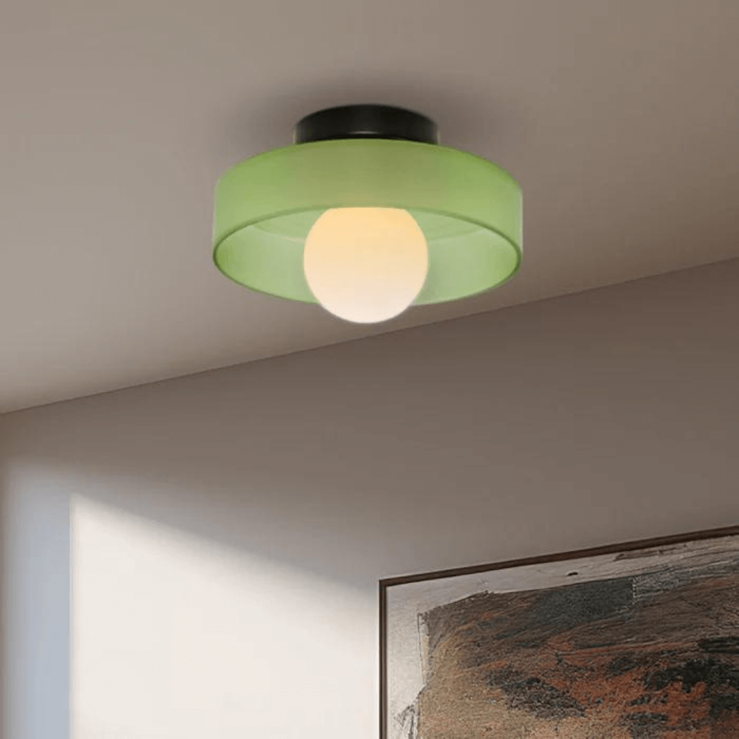 Runde LED Deckenleuchte Modern Glas Lampe