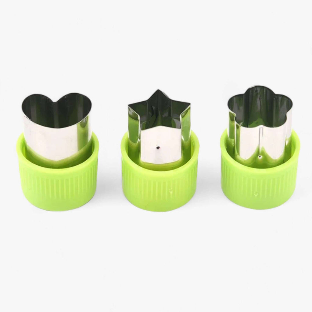 Ensemble d'emporte-pièces 3 pièces étoiles cœur fleur biscuits fruits légumes