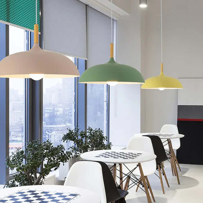Plafonnier scandinave en chêne