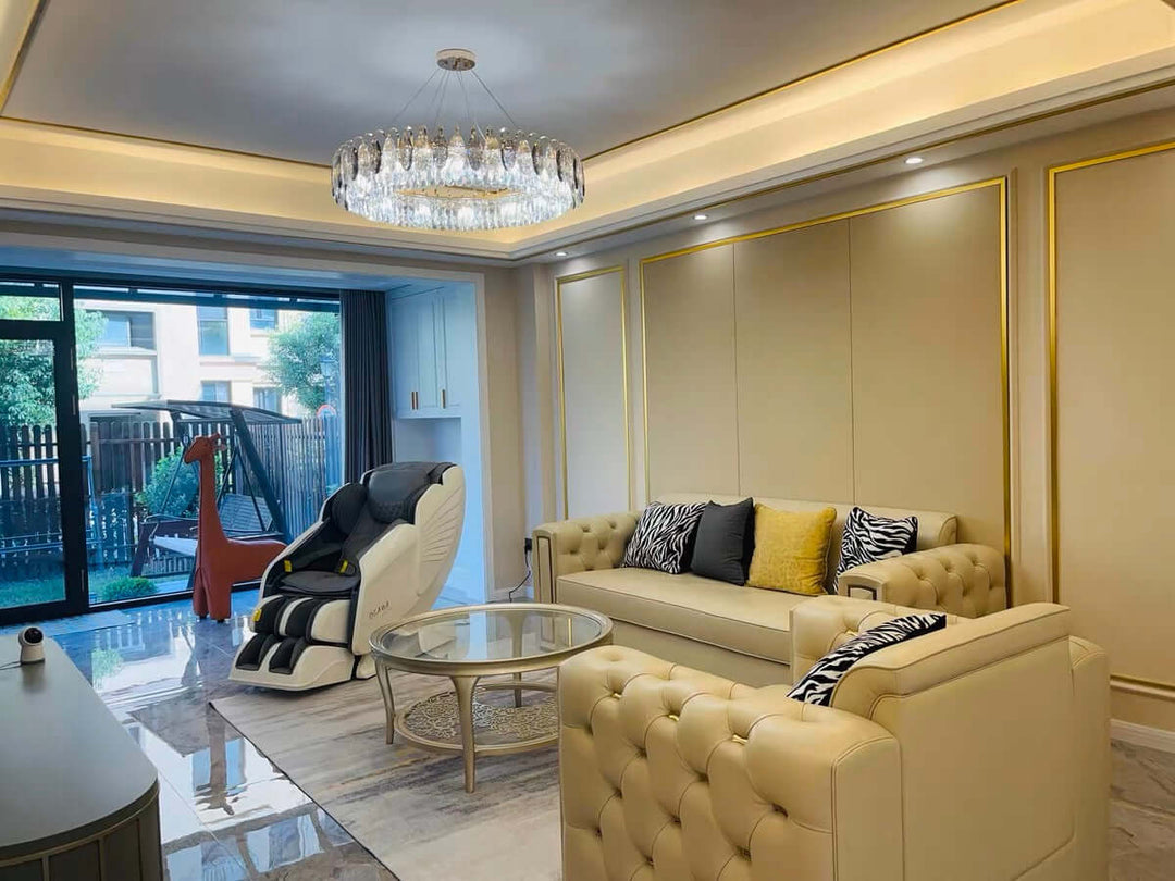 Lustre luxueux en cristal K9, à intensité variable