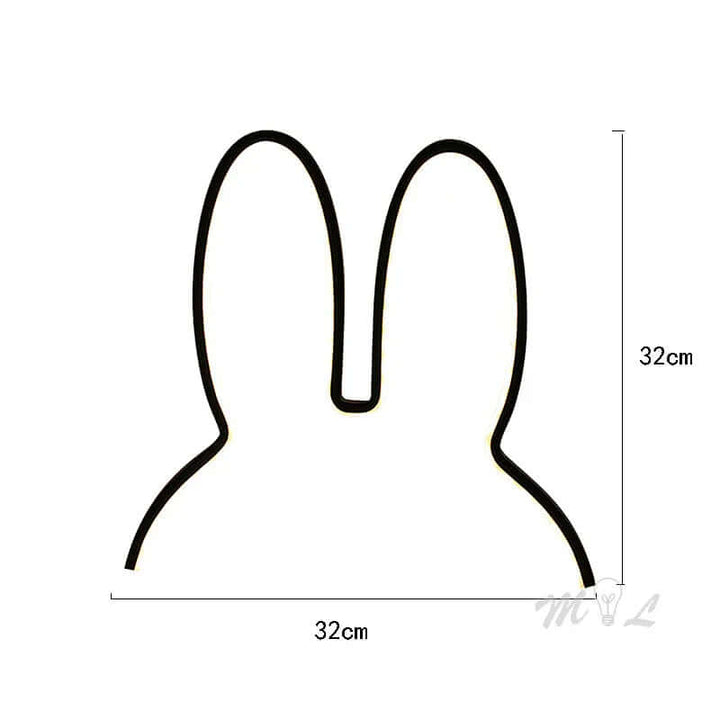 LED Nachtlicht Hase, USB Wiederaufladbar