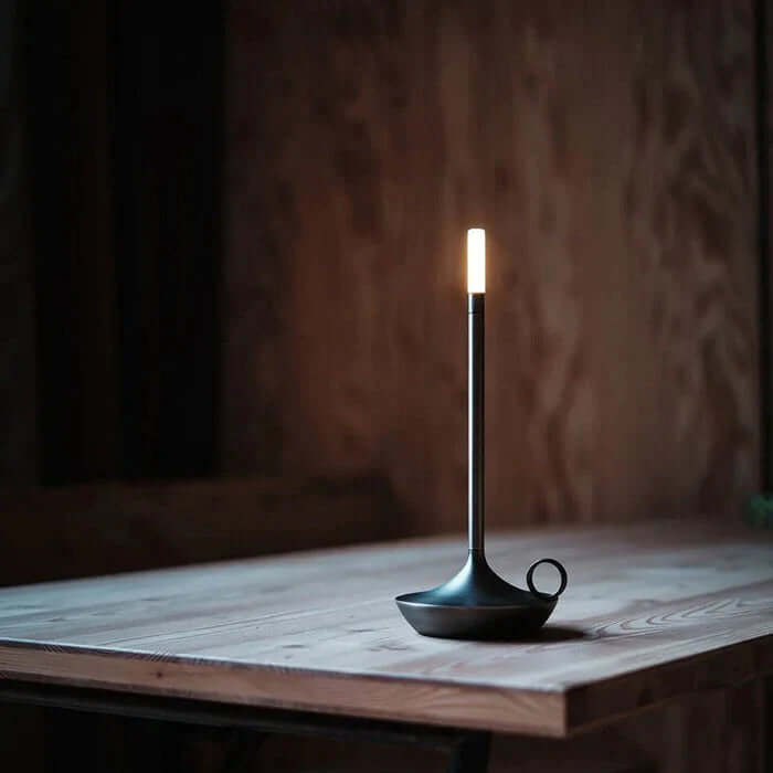 Lampe de table LED à intensité variable, 23 cm, blanc chaud