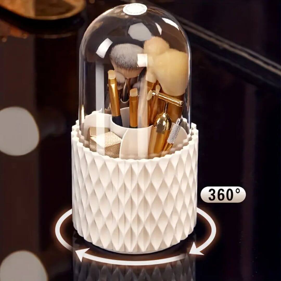 Drehbarer Kosmetik Organizer mit Deckel
