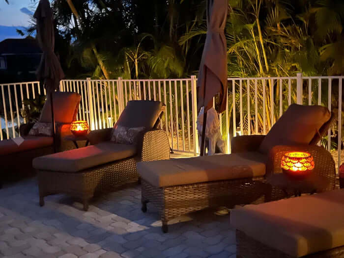 Blumenmuster Duftlampe Keramik 10cm