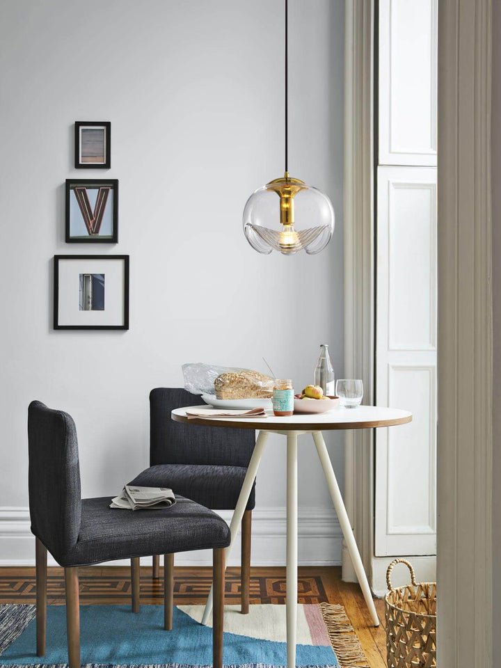 Suspension moderne en forme de vague - luminaire en verre