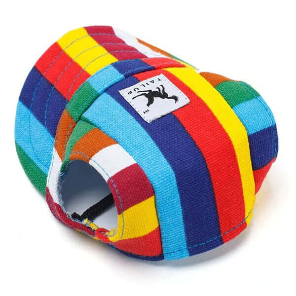 Casquette pour chien avec trous pour les oreilles et mentonnière