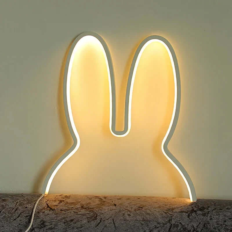 Veilleuse LED lapin, rechargeable par USB
