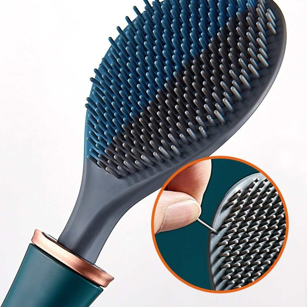 Brosse de toilette en silicone avec support