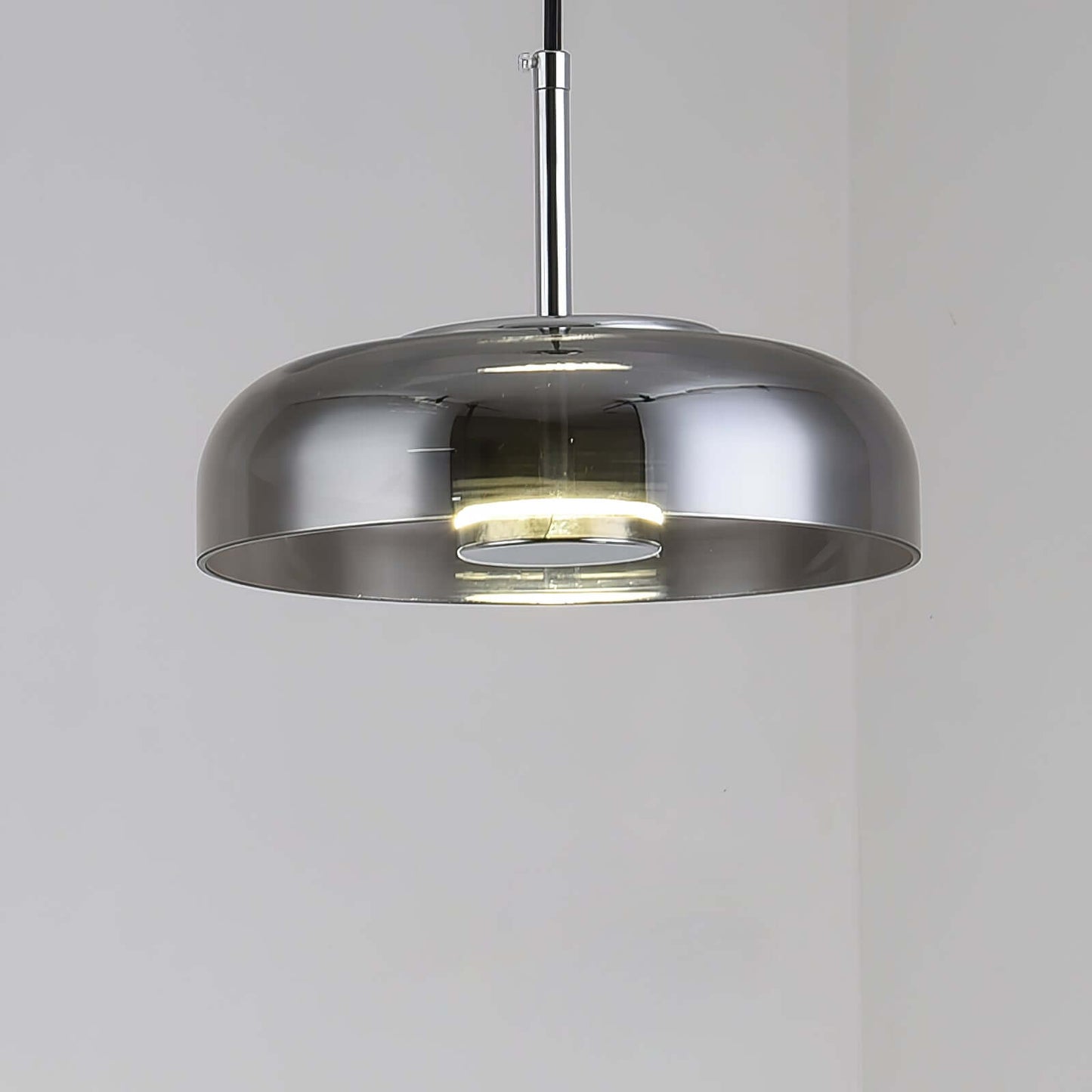 Moderne Pendelleuchte - Messing & Glas