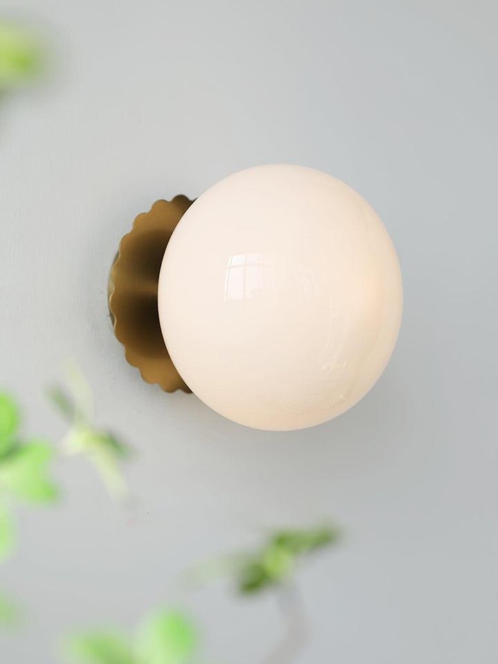 Applique murale moderne en verre rose