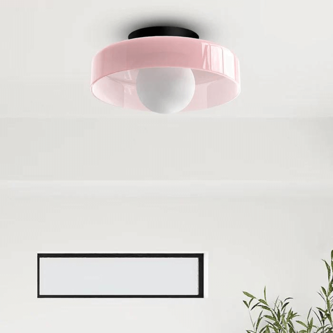 Runde LED Deckenleuchte Modern Glas Lampe
